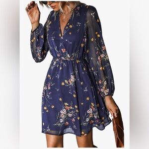 Floral Navy Dress